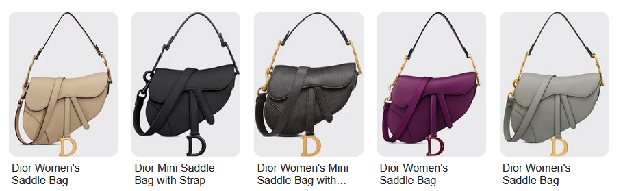Dior Saddle Bags Outlet